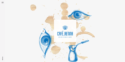 Café Retina Website branding design graphic design illustration logo ui vector