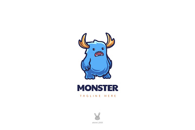 Monster creature logo animal monster