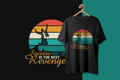 Succes is the best revenge T-shirt design design graphic design illustration t shirt t shirt design typography vector vintage t shirt