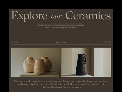 Ceramics studio website branding ceramics studio website design logo shop ui ux web