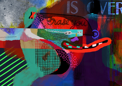 Over 2dillustration abstract artist abstract illustration digitalart digitalartrist home abuse violence