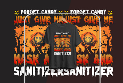 Forget candy sanitizer t shirt design design graphic design illustration logo t shirt typography vector vintage t shirt