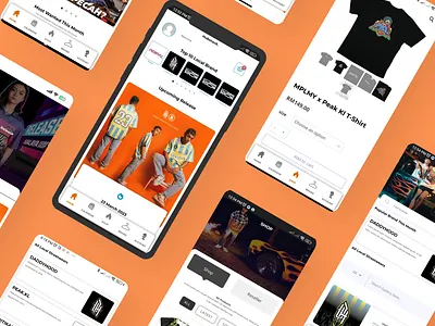 Hubstack. Local Streetwear App android app ios mobileapp ui uiux