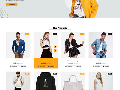 E-commerce Apparel Web UI/UX Design ecommerce ui ui uiux user interface ux web design website design website layout