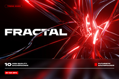 Trendy Fractal Backgrounds 3d animation branding clean design futuristic graphic design illustration motion graphics ui