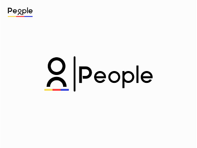 People - A minimalist logo for a agency abstract branding design graphic design illustration logo minimalist typography ui ux vector