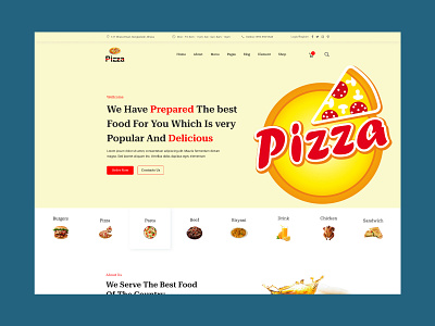 Food and Restaurant Website branding design business website creative design digital agency digital marketing food graphic design landing pages logo design portfolio web design restaurants typography uiux design web design website design