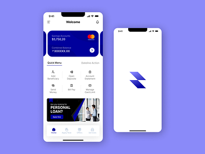 BANK APP UI 999watt ui ux