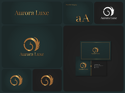 Aurora Luxe - A minimalist, luxurius logo abstract branding design graphic design illustration logo minimalist typography ui ux vector