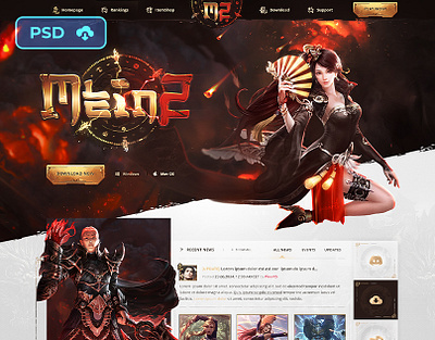[PSD TEMPLATE] Chinese Metin2 Fantasy Website Template animated header design chinese oriental website fantasy website game psd website game website template gold website homepage psd lineage2 metin psd web metin2 metin2 private server mmorpg webdesign psd website metin2 template