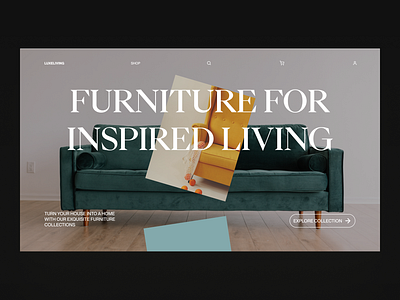 Furniture Landing Page design ui ux web design