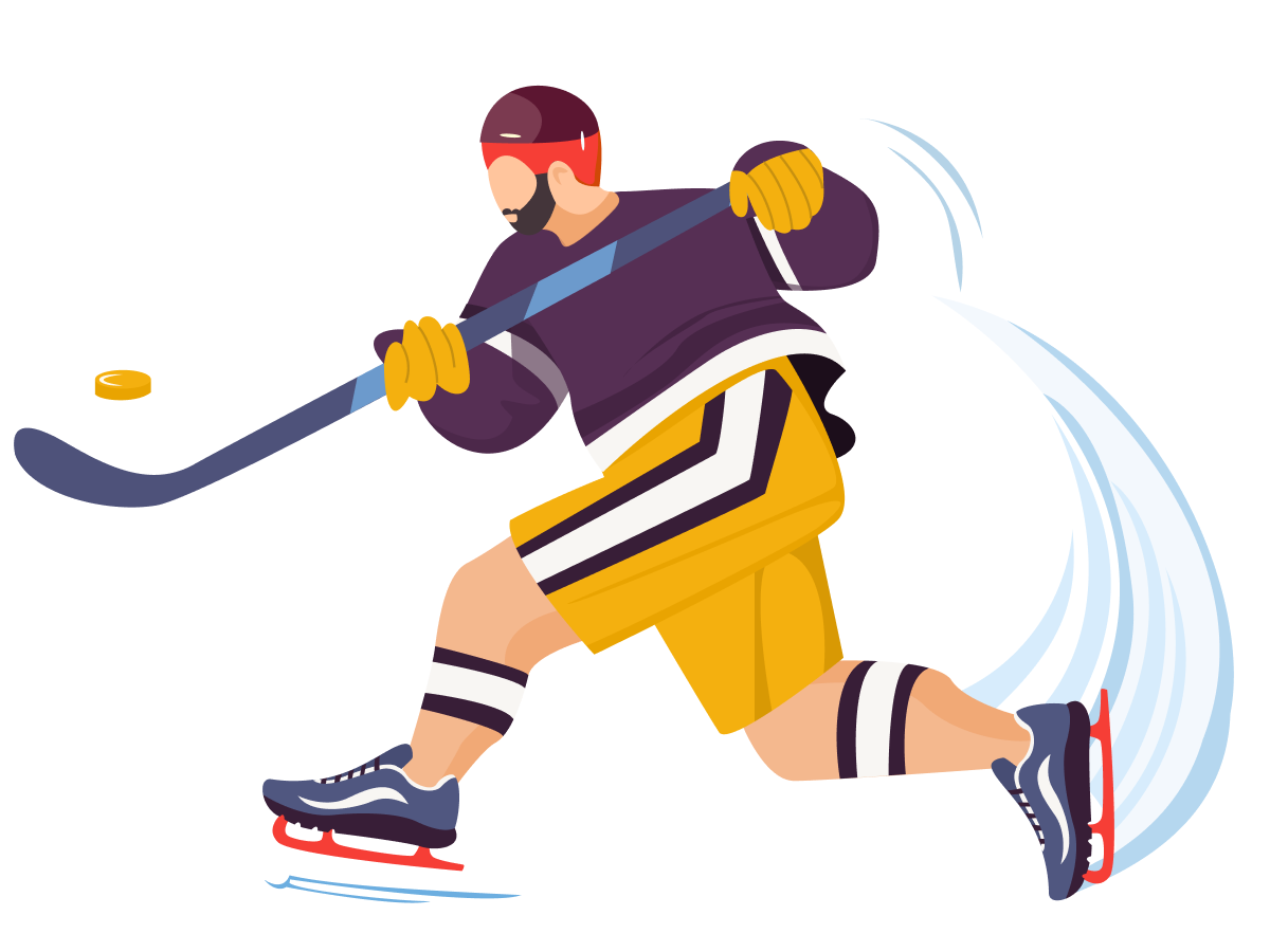 Man Ice Hockey Illustration By Najma On Dribbble