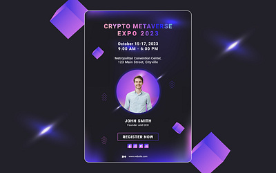 Crypto Event Poster crypto event event poster graphic design