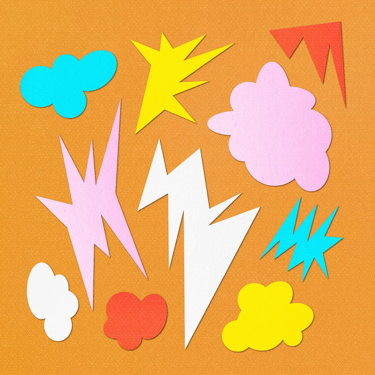 Bouba/Kiki Effect abstract bouba brain colorful crafts effect geometry graphic design human nature intelligence kiki linguistics paper psychological psychology science shapes test thinking trivia