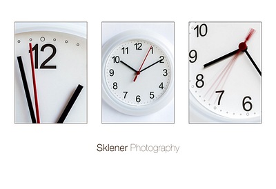 Clock Triptych art direction photography triptych