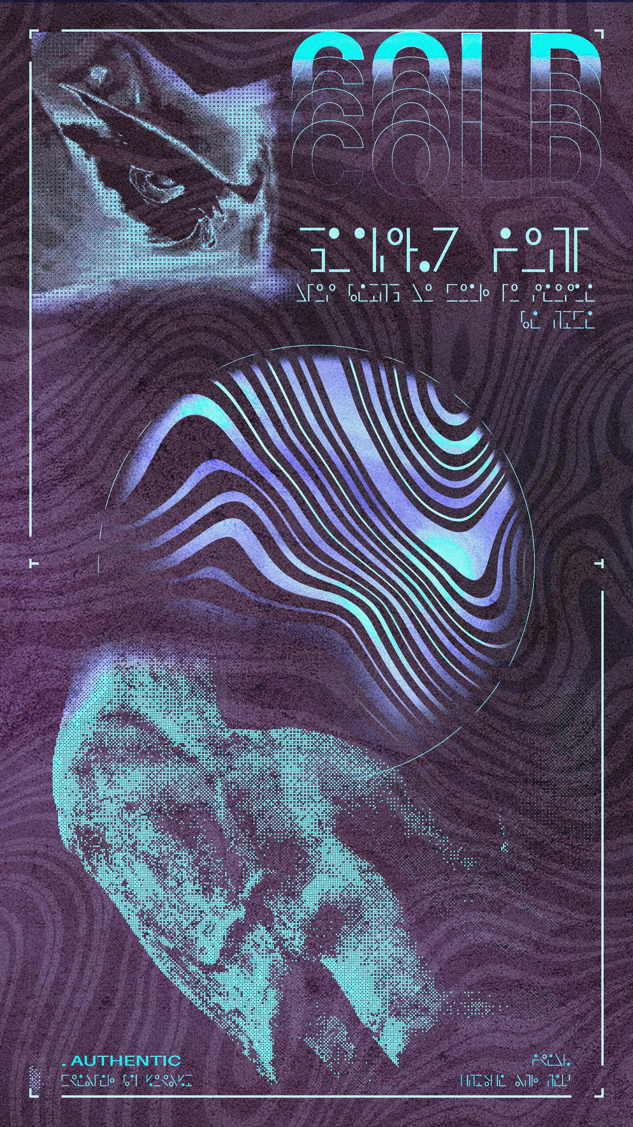 COLD adobe photoshop design graphic design poster visual