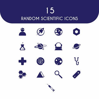 17 Random Scientific Icons app branding design graphic design icon icon design icons icons design logo mobile application ui ui icon vector