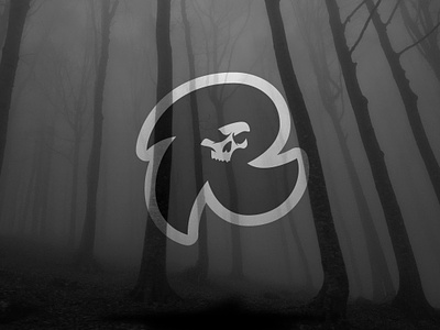 Reapers "R" badge branding dark design emblem graphic design grim reaper horror icon illustration lettering lettermark logo mascot monogram r reaper skull typography vector