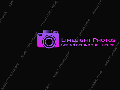 LIMELIGHT PHOTOS graphic design logo