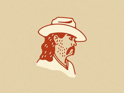 Andrew "The Sheriff" Chafin andrew chafin arizona baseball brewers cowboy cowboy hat diamondbacks illustration major league baseball milwaukee moustache mullet phoenix pitcher sheriff western