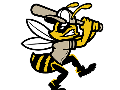 Swinging Bee branding cartoon character design graphic graphic design illustration logo mascot