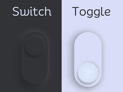 Neumorphism - Switch Toggle 3d animation app branding canva design figma graphic design icon illustration logo minimal neumorphism typography ui ux vector web
