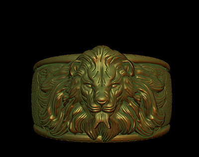 Lion-ring-character-prop 3d 3d model 3d ring jewellery jewellery design jewlery lion lion ring