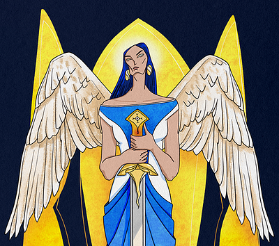 Mother Slava 2d art character design god illustration mythology slavic ukraine