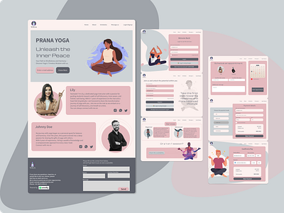 Yoga and Wellness Website Design design landing page logo ui ux web design website yogawebsite