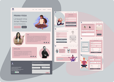 Yoga and Wellness Website Design design landing page logo ui ux web design website yogawebsite