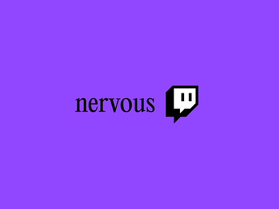 Nervous Twitch branding design funny illustration meme twitch ui