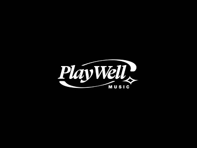PLAY WELL MUSIC branding customtype graffiti graphic design lettering logo logodesign musiclabel typography visualidentity