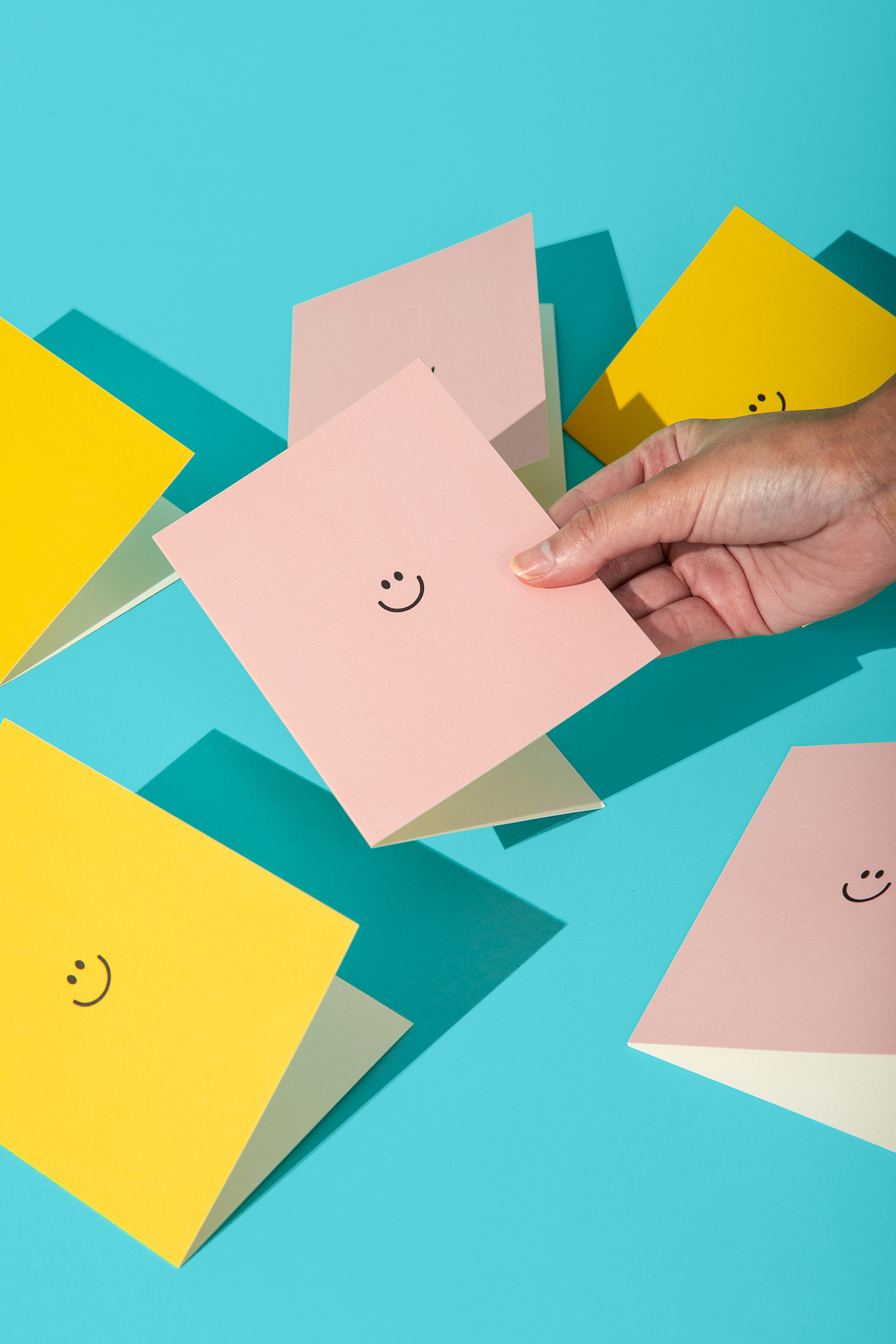 Happy Face Cards by Michele Byrne on Dribbble