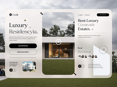 Real Estate Landing Page airbnb architecture design booking website building design business home home house broker agent startup house landing page luxury luxury hotel minimal house real estate rent renthouse residence sass spanish house startup villa