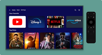 Smart android tv os design ui ux