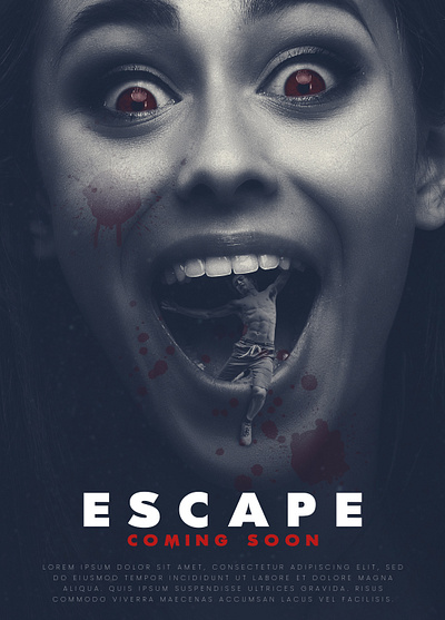 Movie poster about escaping toxic relationship branding conceptual design graphic design illustration image change manipulated movie photoshop poster ui