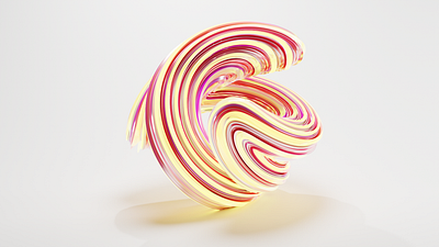 Abstract Candy 3d graphic design