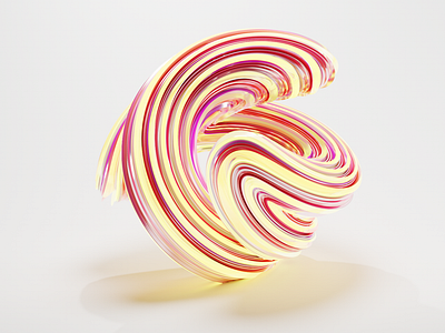 Abstract Candy 3d graphic design