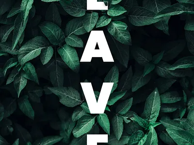 Copy put into Environment branding conceptual design graphic design illustration image change leaves logo manipulated photoshop ui