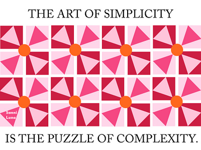 The Art of Simplicity design graphic design illustration vector