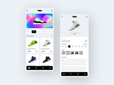 Footwear Finesse: Discover the World of Shoes in Our E-commerce app branding design graphic design illustration logo typography ui ux vector