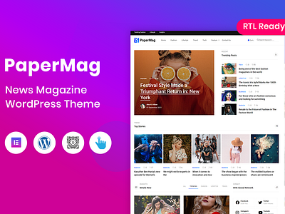 PaperMag – News Magazine WordPress Theme adobe photoshop design envato magazine news photoshop themeforest wordpress wordpresstheme