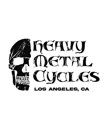 heavy metal cycles tee