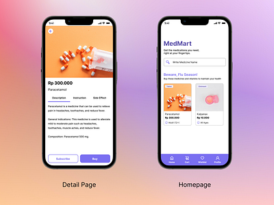 Pharmacy Online App - MedMart design marketplace medical mobile app pharmacy ui ui design