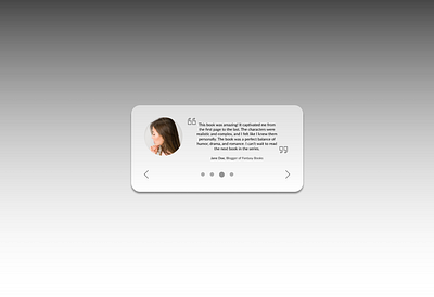 Design: Testimonial dailyui design testimonial ui uidesign