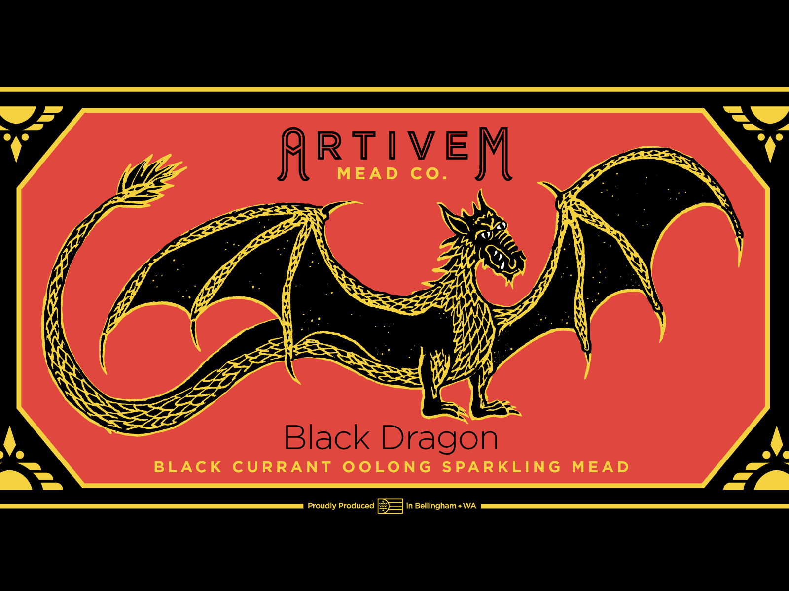 Black Dragon Mead by Bradley James Lockhart on Dribbble