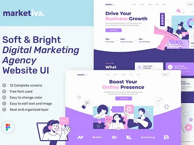 Digital Marketing Agency Website Design app application homepage landing landing page landingpage mobile app ui ui design ui ux uidesign uiux uiuxdesign user experience ux uxdesign uxui web webdesign website