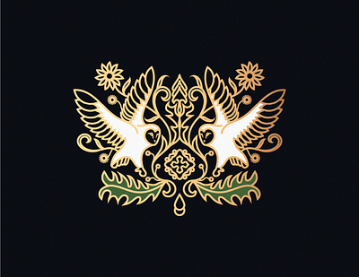 Owl Branding Illustration branding graphic design illustration illustrator logo monoline ornate owl vector victorian