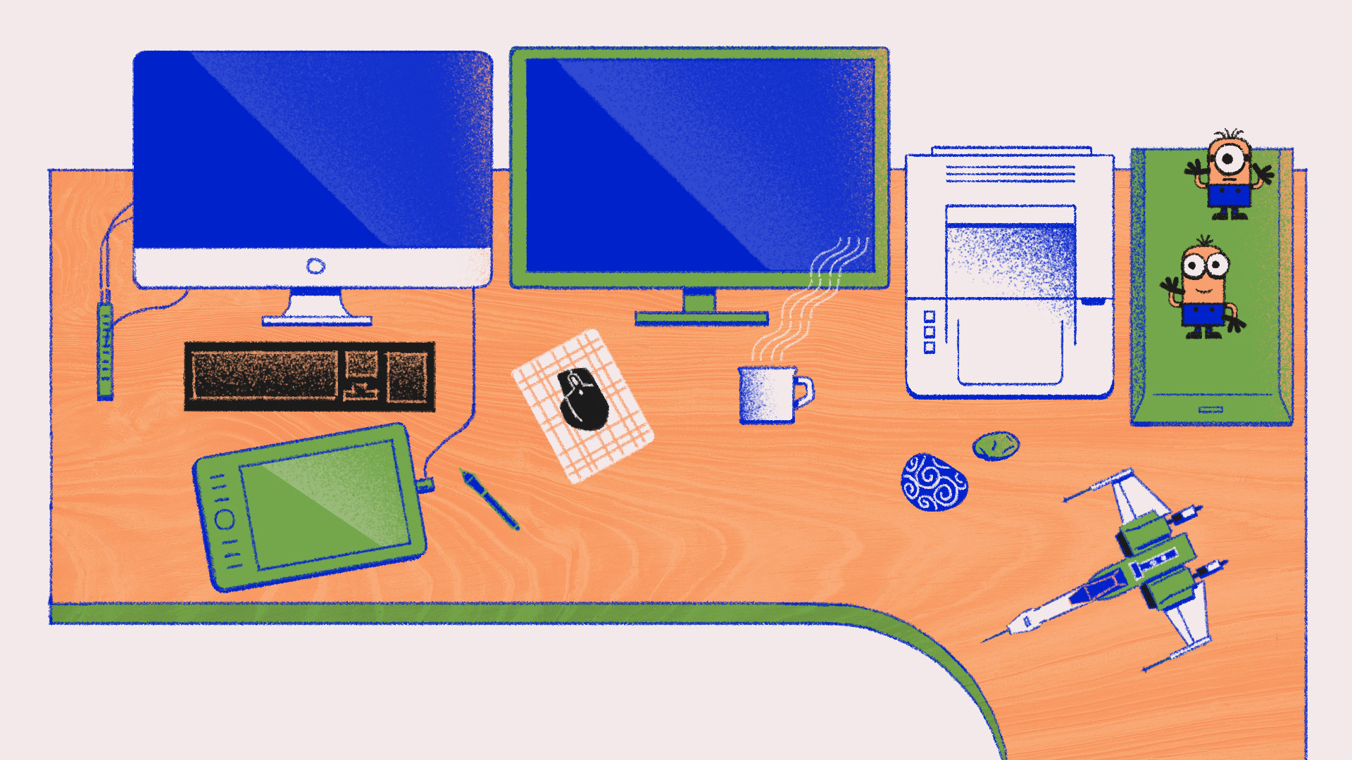 Work Place illustration digital illustration photoshop