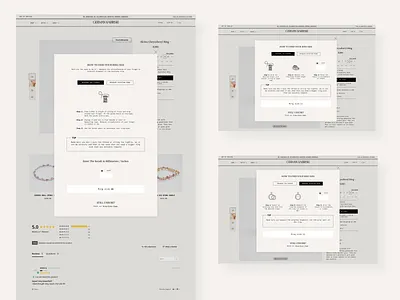 Pop-up window for German Kabirski branding design ecommerce graphic design illustration minimalist ui web